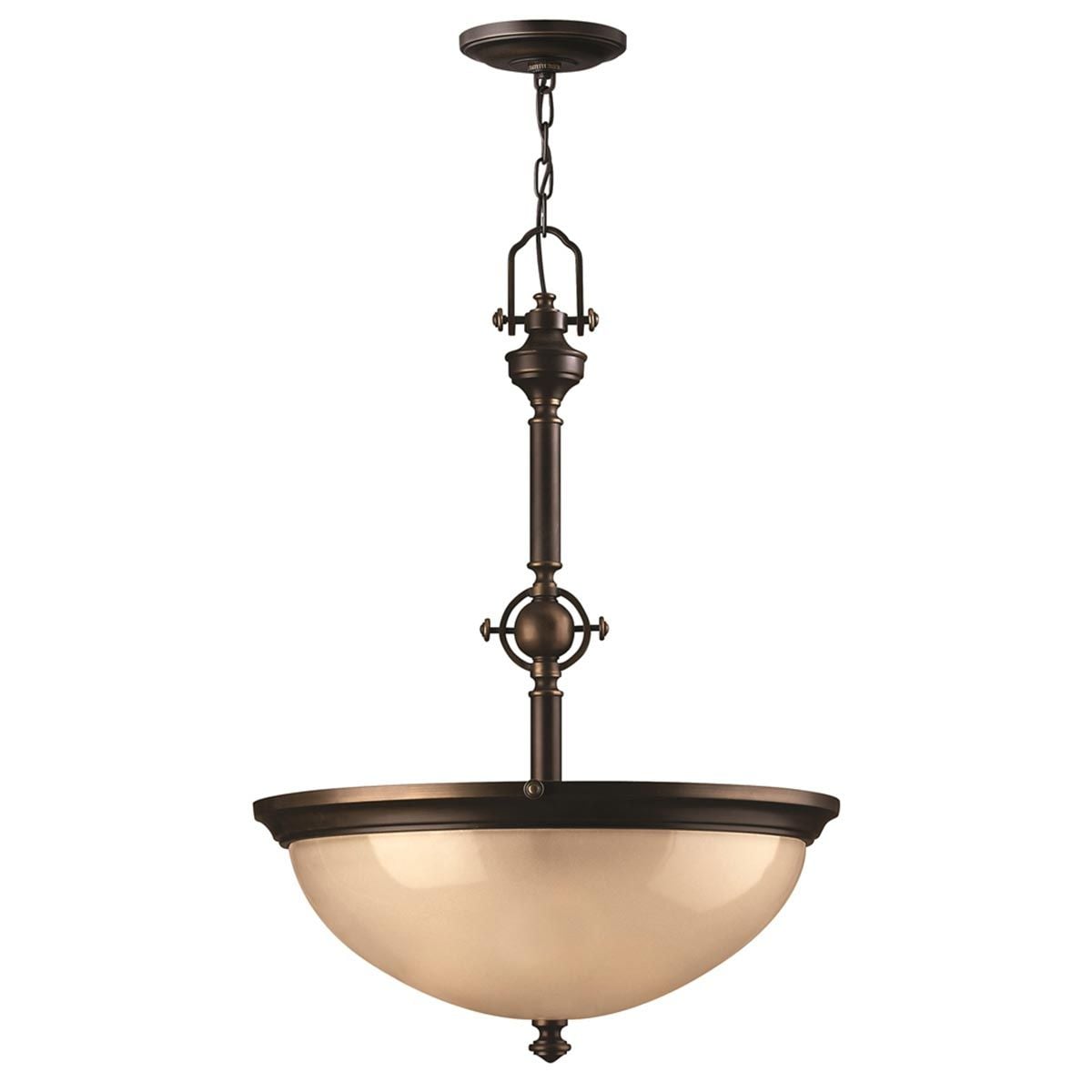 HK-MAYFLOWER-P-C Mayflower 3 Light Pendant Olde Bronze