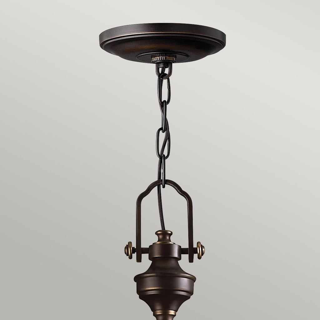 HK-MAYFLOWER-P-C Mayflower 3 Light Pendant Olde Bronze