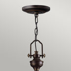 HK-MAYFLOWER-P-C Mayflower 3 Light Pendant Olde Bronze