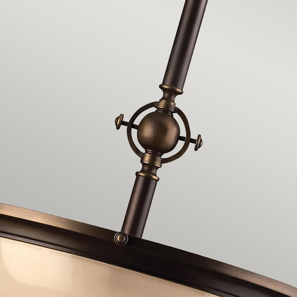 HK-MAYFLOWER-P-C Mayflower 3 Light Pendant Olde Bronze