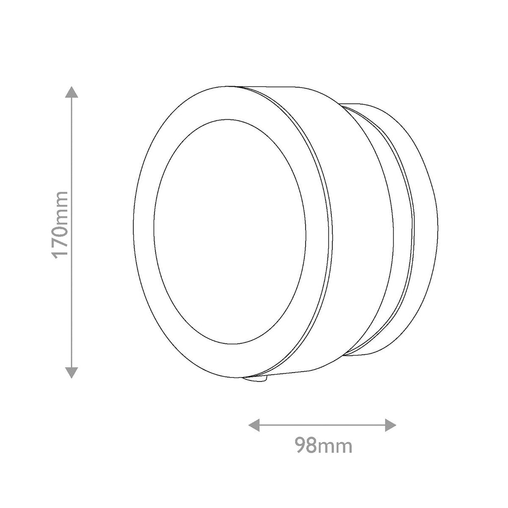 HK-MERCER-S-BK Mercer 1 Light Small Wall Light Matte Black