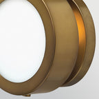 HK-MERCER-S-HB Mercer 1 Light Small Wall Light Heritage Brass