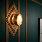 HK-MERCER-S-HB Mercer 1 Light Small Wall Light Heritage Brass