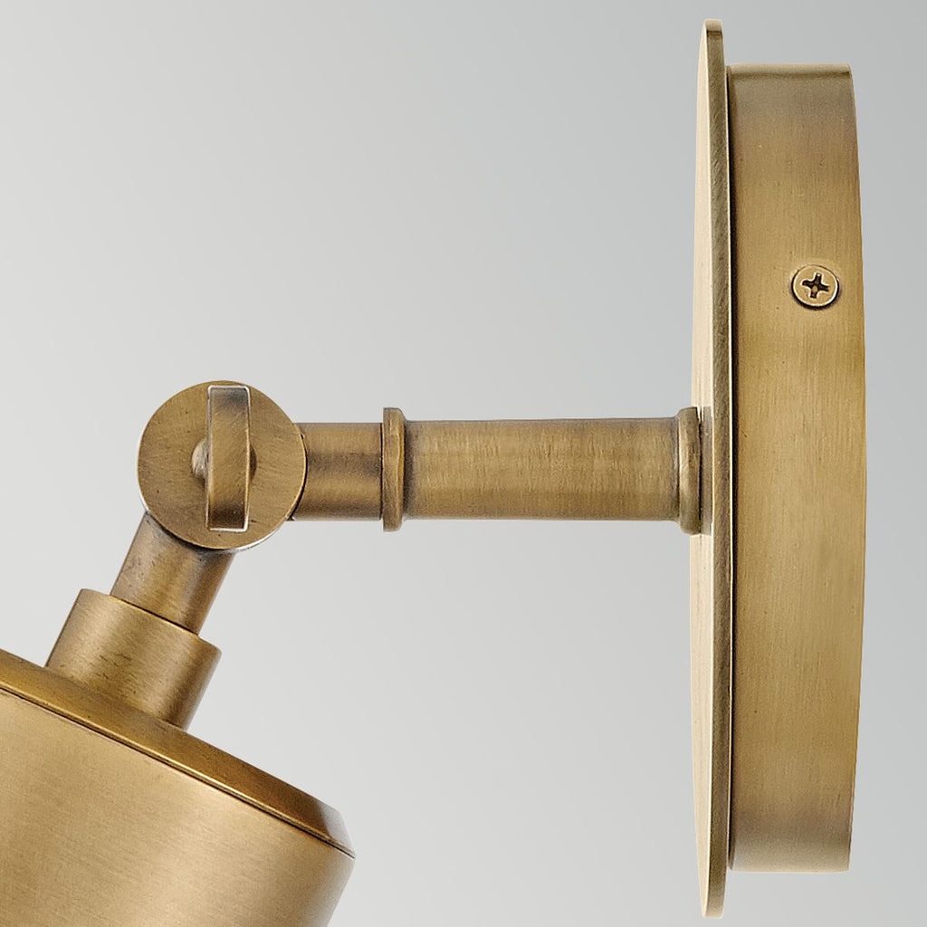 HK-PRATT-1LT-SPOT-HB Pratt 1 Light Outdoor  Spot Light Heritage Brass