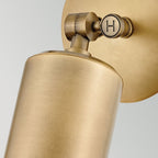 HK-PRATT-1LT-SPOT-HB Pratt 1 Light Outdoor  Spot Light Heritage Brass