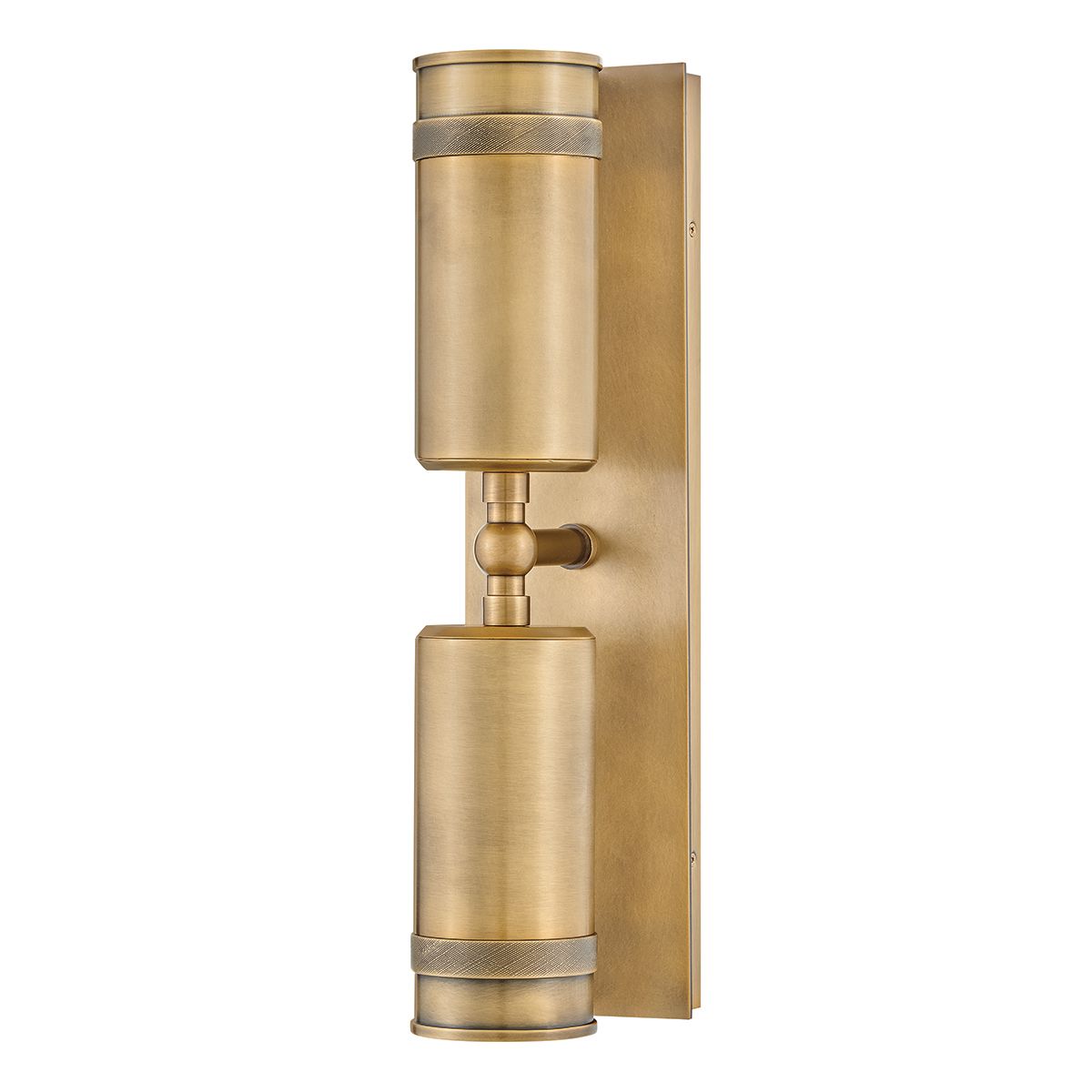 HK-PRATT-2LT-SPOT-HB Pratt 2 Light Up/Down  Outdoor Spot Light Heritage Brass