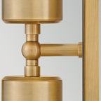 HK-PRATT-2LT-SPOT-HB Pratt 2 Light Up/Down  Outdoor Spot Light Heritage Brass