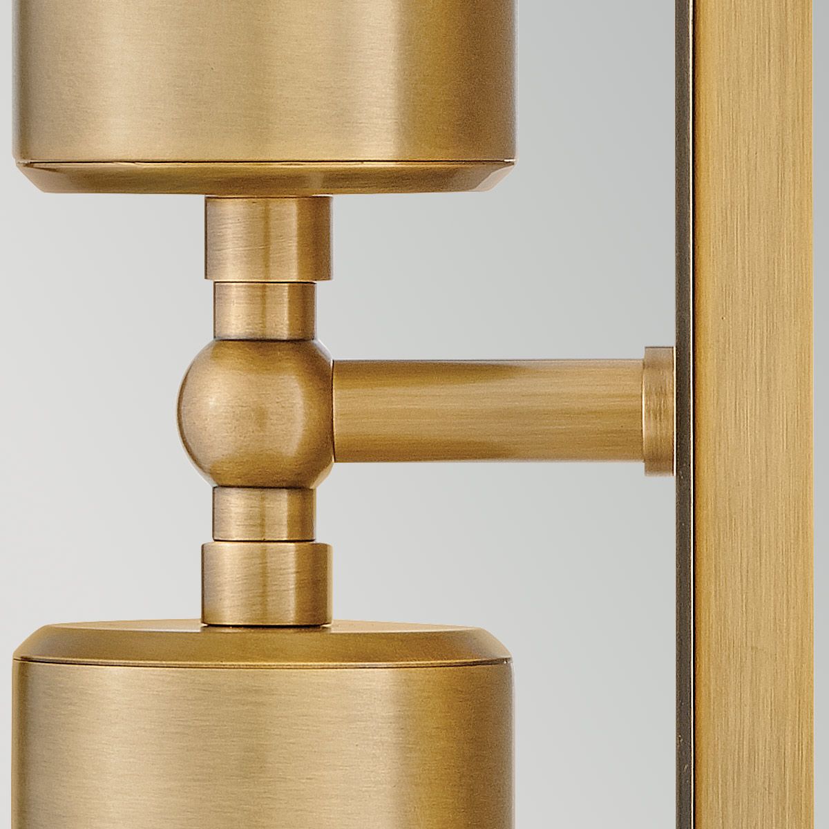 HK-PRATT-2LT-SPOT-HB Pratt 2 Light Up/Down  Outdoor Spot Light Heritage Brass