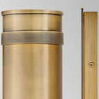 HK-PRATT-2LT-SPOT-HB Pratt 2 Light Up/Down  Outdoor Spot Light Heritage Brass