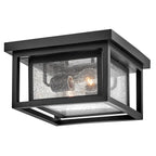 HK-REPUBLIC-F-BK Republic 2 Light Small  Outdoor Flush Lantern Black