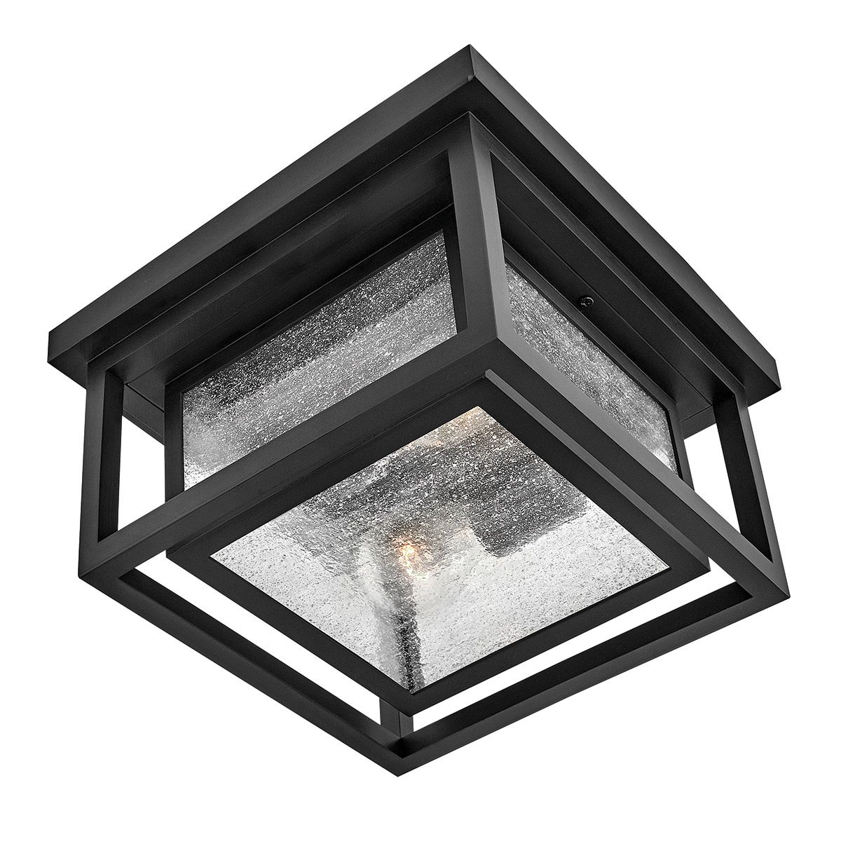 HK-REPUBLIC-F-BK Republic 2 Light Small  Outdoor Flush Lantern Black