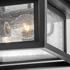 HK-REPUBLIC-F-BK Republic 2 Light Small  Outdoor Flush Lantern Black