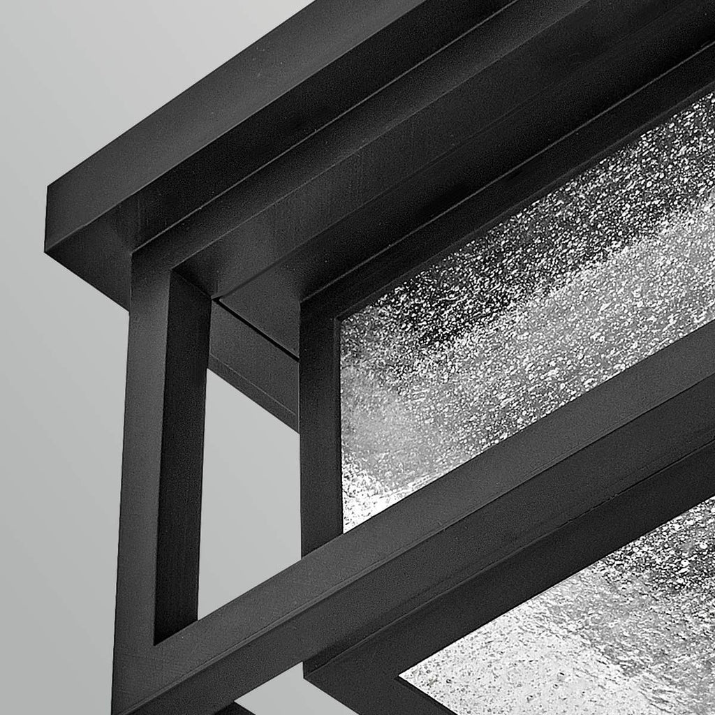 HK-REPUBLIC-F-BK Republic 2 Light Small  Outdoor Flush Lantern Black