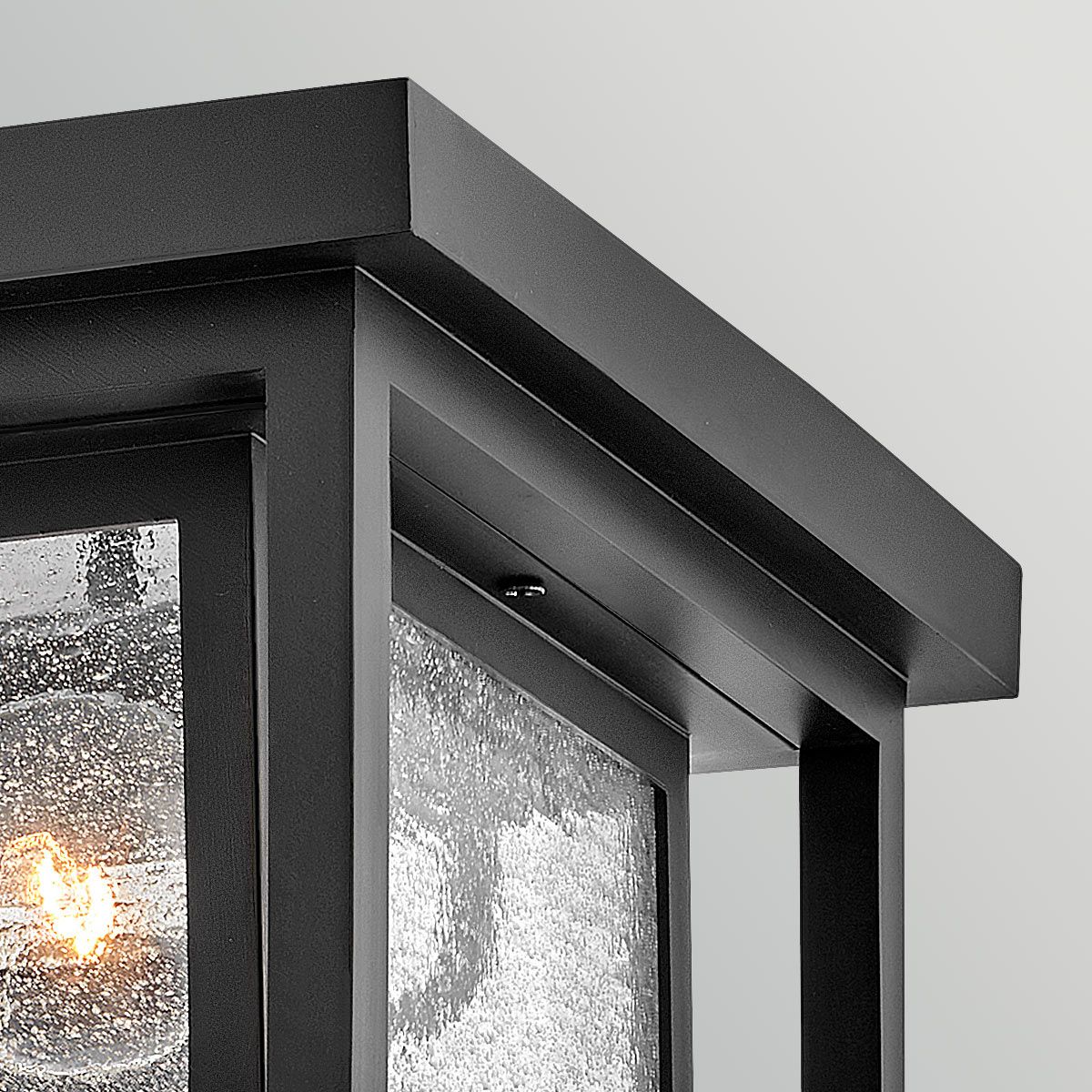 HK-REPUBLIC-F-BK Republic 2 Light Small  Outdoor Flush Lantern Black