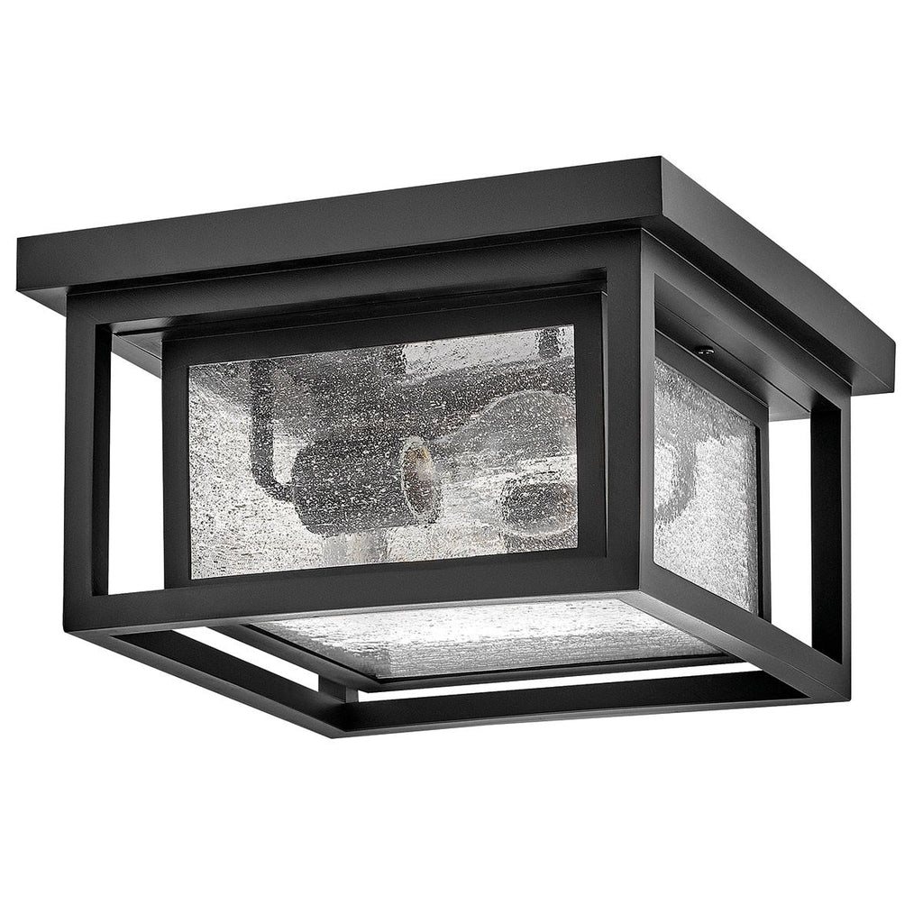 HK-REPUBLIC-F-BK Republic 2 Light Small  Outdoor Flush Lantern Black