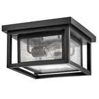 HK-REPUBLIC-F-BK Republic 2 Light Small  Outdoor Flush Lantern Black