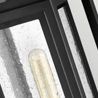 HK-REPUBLIC-P-BK Republic 1 Light Medium  Outdoor Pedestal Lantern Black