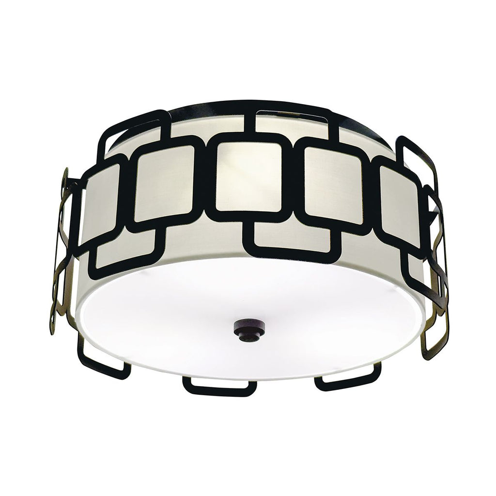 HK-SABINA-3F-BK Sabina 3 Light Flush Black
