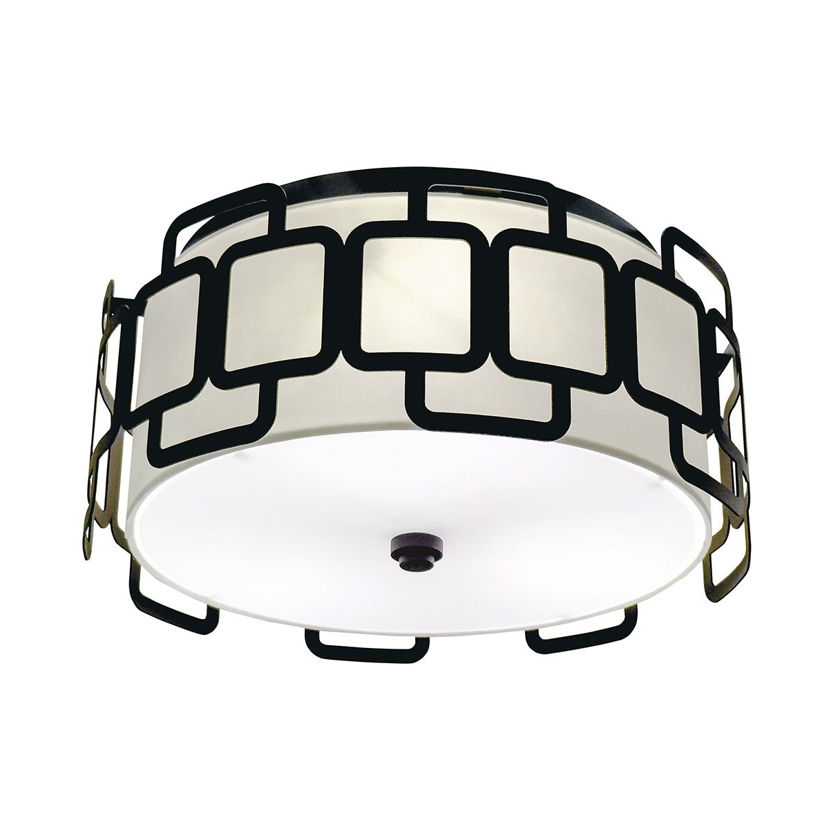 HK-SABINA-3F-BK Sabina 3 Light Flush Black