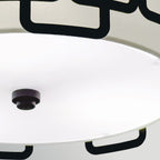 HK-SABINA-3F-BK Sabina 3 Light Flush Black