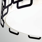 HK-SABINA-4F-BK Sabina 4 Light Large Flush Black