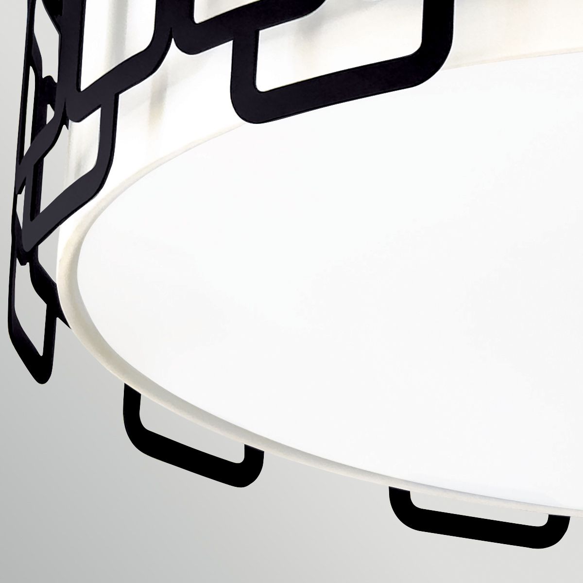 HK-SABINA-4F-BK Sabina 4 Light Large Flush Black