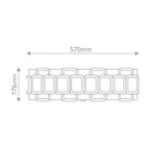 HK-SABINA-4F-BK Sabina 4 Light Large Flush Black