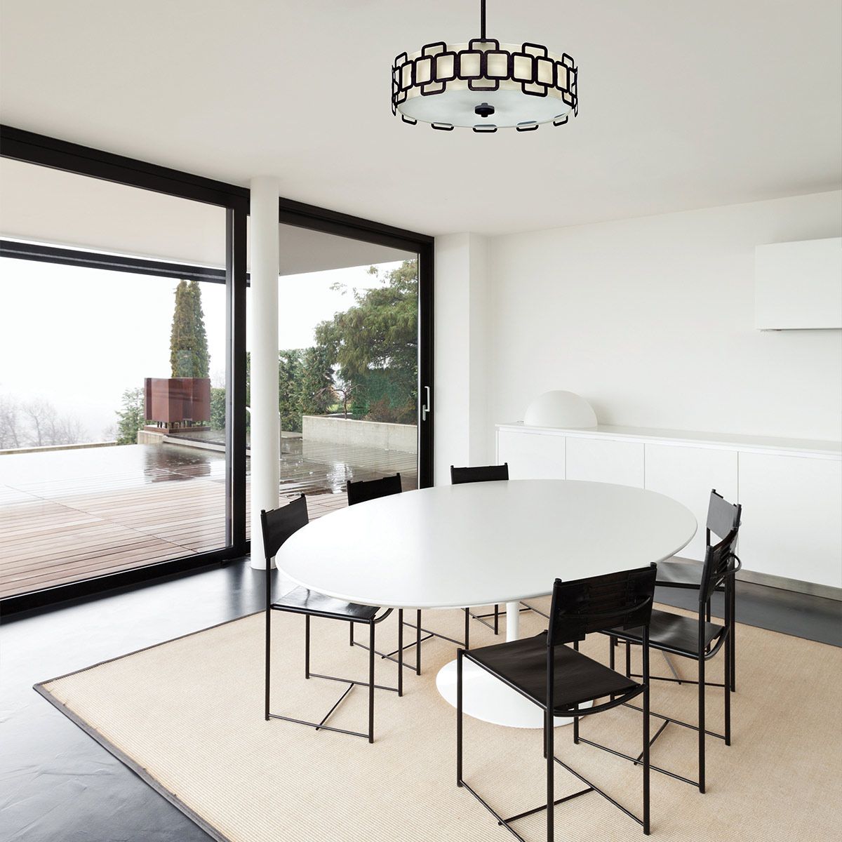 HK-SABINA-4P-BK Sabina 4 Light Pendant Black