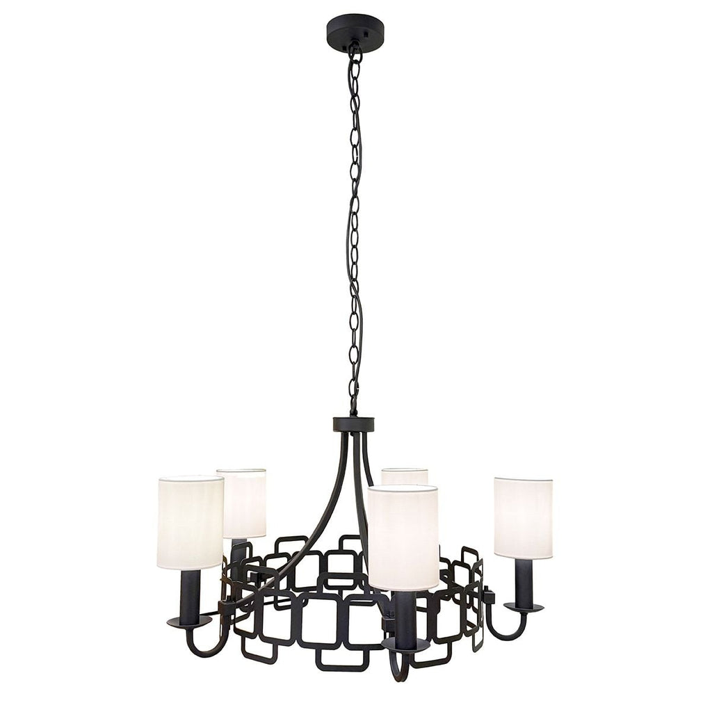 HK-SABINA5-BK Sabina 5 Light Chandelier Black