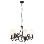 HK-SABINA5-BK Sabina 5 Light Chandelier Black