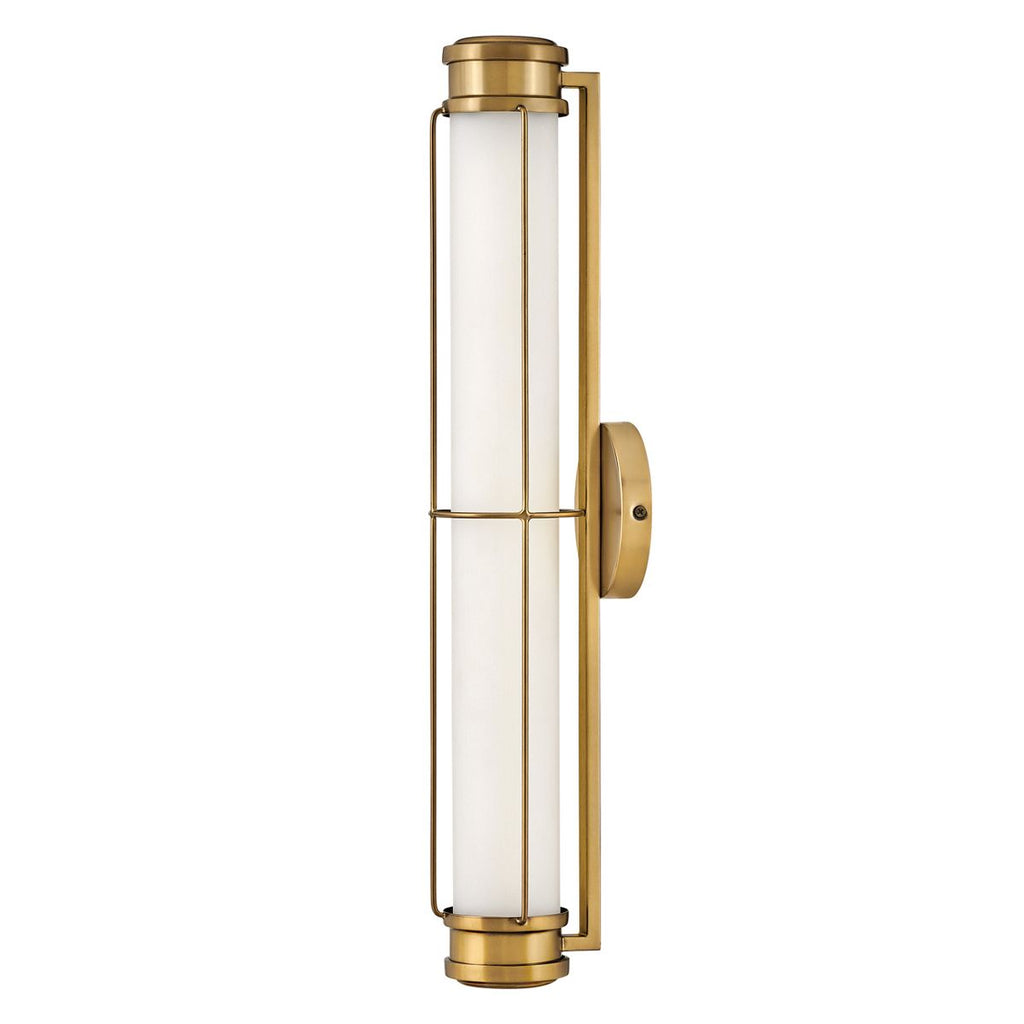 HK-SAYLOR-LED-M-HB Saylor Medium LED  Bathroom Wall Light  Heritage Brass