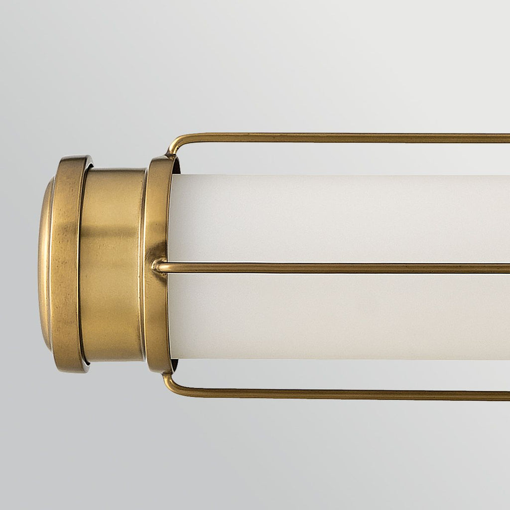 HK-SAYLOR-LED-M-HB Saylor Medium LED  Bathroom Wall Light  Heritage Brass