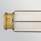 HK-SAYLOR-LED-M-HB Saylor Medium LED  Bathroom Wall Light  Heritage Brass