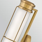 HK-SAYLOR-LED-S-HB Saylor Small LED  Bathroom Wall Light  Heritage Brass