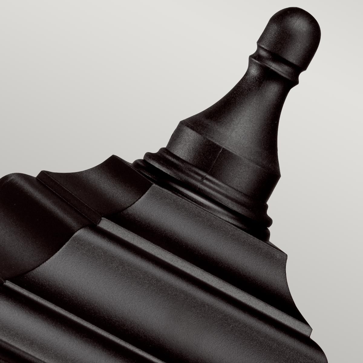 KERRY-PED-POR Kerry 1 Light Outdoor  Pedestal/Porch Black