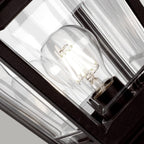 KERRY-PED-POR Kerry 1 Light Outdoor  Pedestal/Porch Black