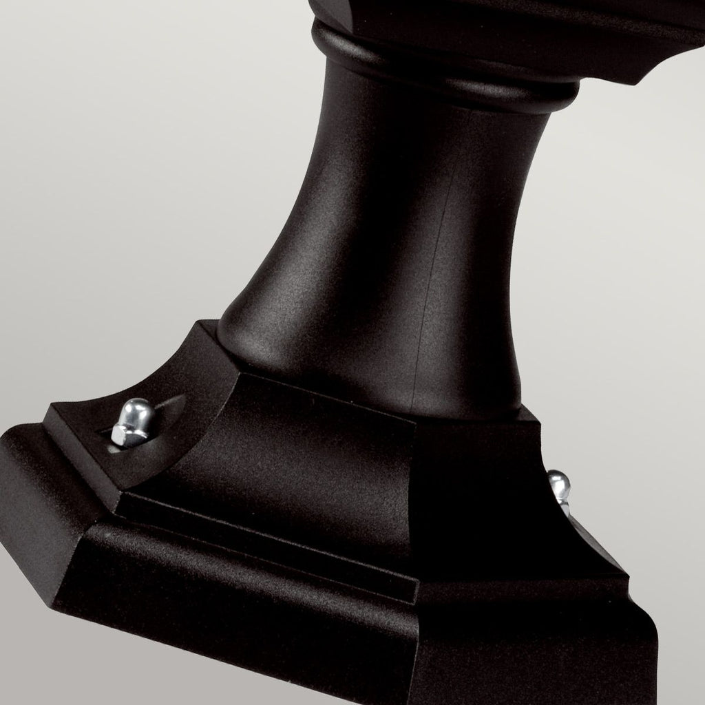 KERRY-PED-POR Kerry 1 Light Outdoor  Pedestal/Porch Black