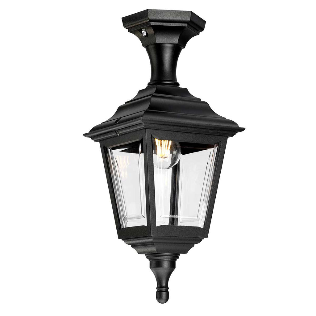 KERRY-PED-POR Kerry 1 Light Outdoor  Pedestal/Porch Black