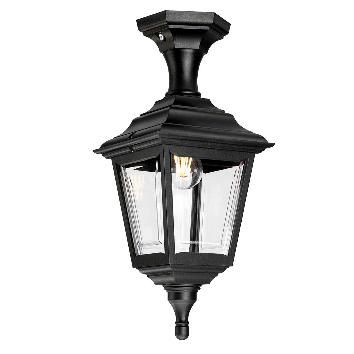 KERRY-PED-POR Kerry 1 Light Outdoor  Pedestal/Porch Black