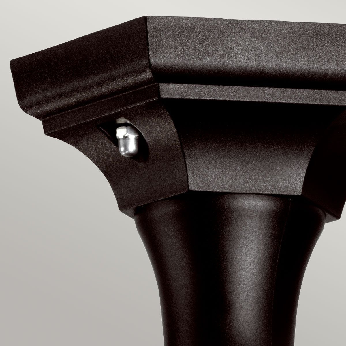 KERRY-PED-POR Kerry 1 Light Outdoor  Pedestal/Porch Black