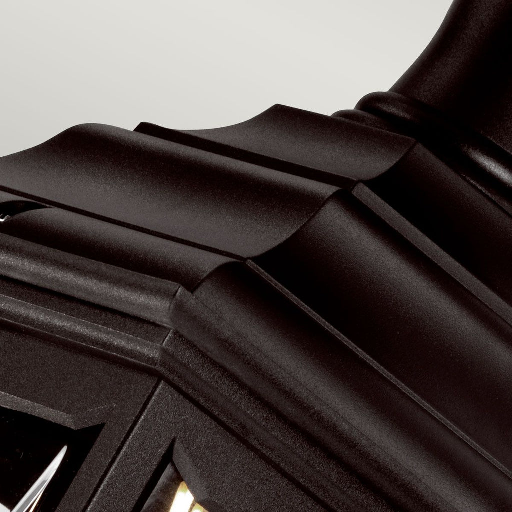 KERRY-PED-POR Kerry 1 Light Outdoor  Pedestal/Porch Black