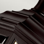 KERRY-PED-POR Kerry 1 Light Outdoor  Pedestal/Porch Black