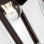 KERRY-PED-POR Kerry 1 Light Outdoor  Pedestal/Porch Black