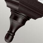 KERRY-PED-POR Kerry 1 Light Outdoor  Pedestal/Porch Black