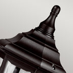 KINSALE-PILLAR Kinsale 1 Light  Outdoor Pillar Lantern Black
