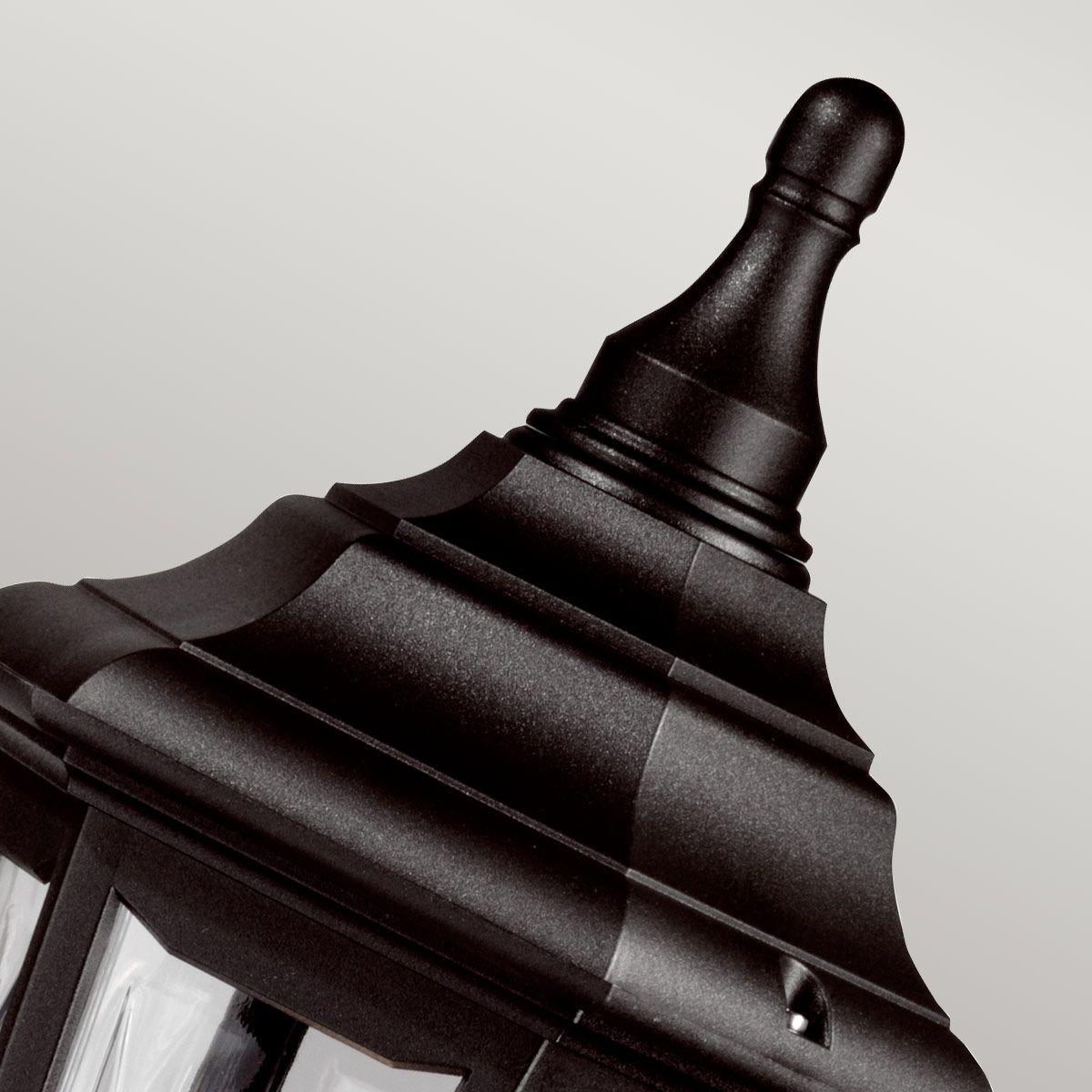 KINSALE-PILLAR Kinsale 1 Light  Outdoor Pillar Lantern Black