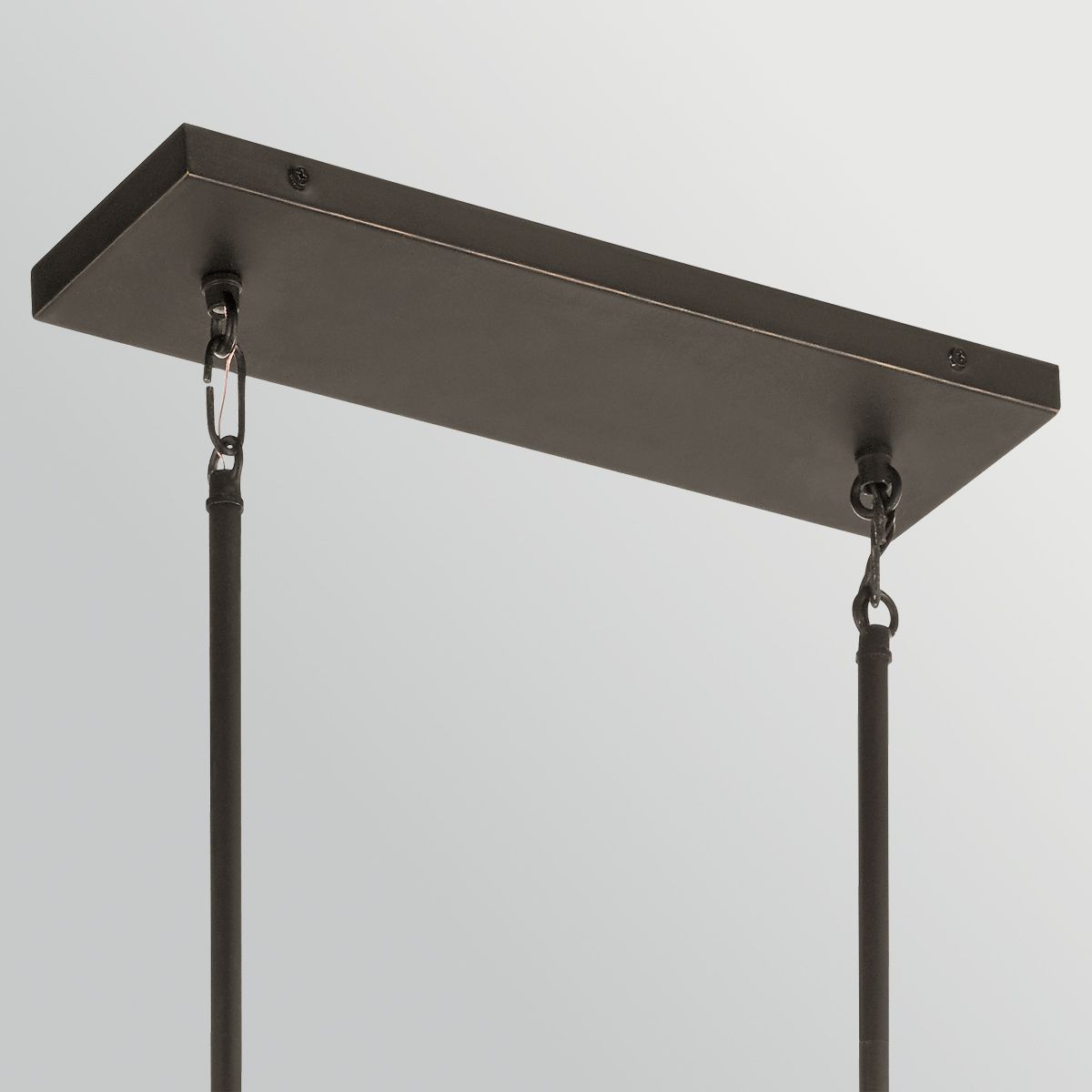 KL-ABERDEEN-3P-OZ Aberdeen 3 Light Island Chandelier Distressed Grey Wood Effect & Old Bronze