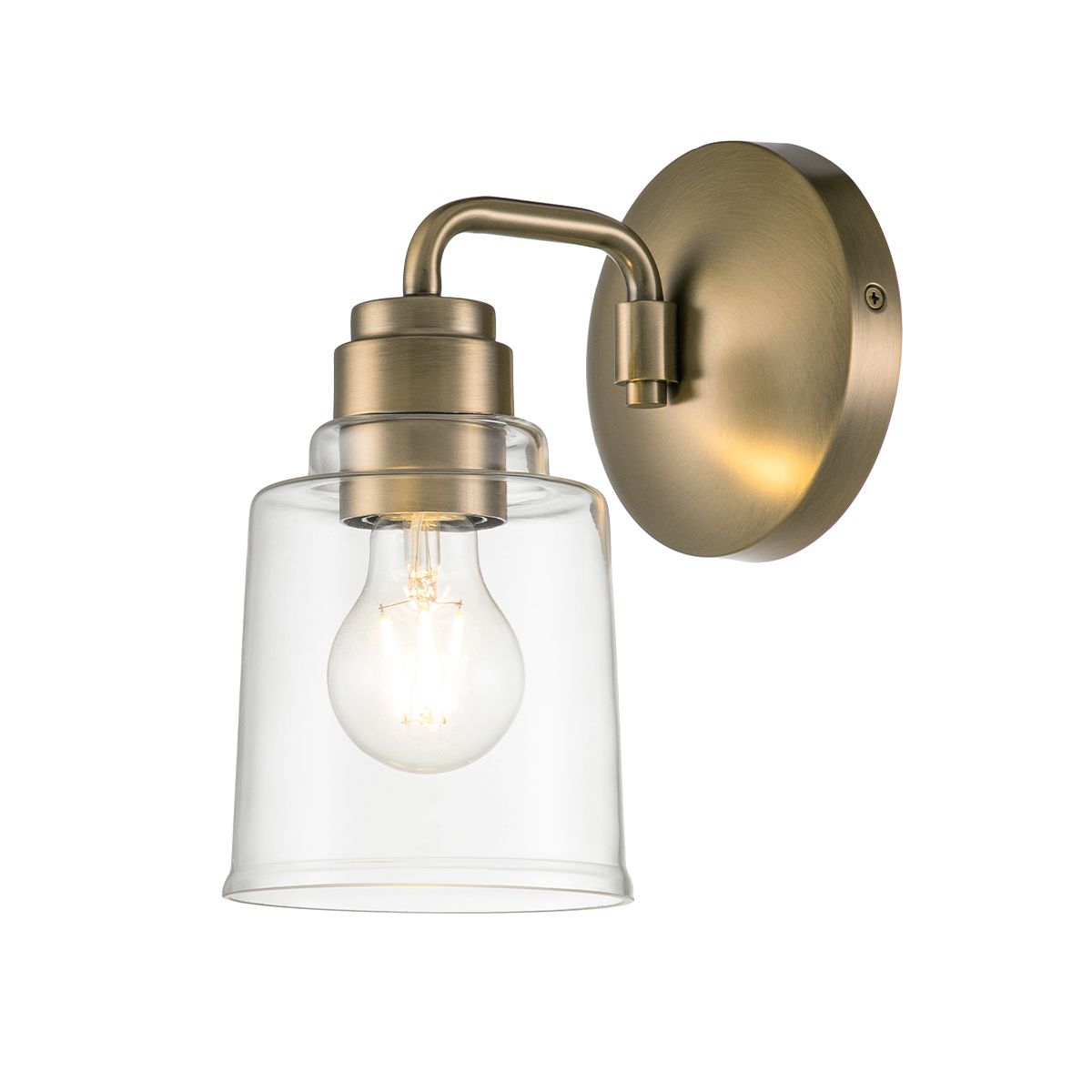 KL-AIVIAN1-WBR Aivian 1 Light Wall Light Weathered Brass