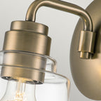 KL-AIVIAN1-WBR Aivian 1 Light Wall Light Weathered Brass