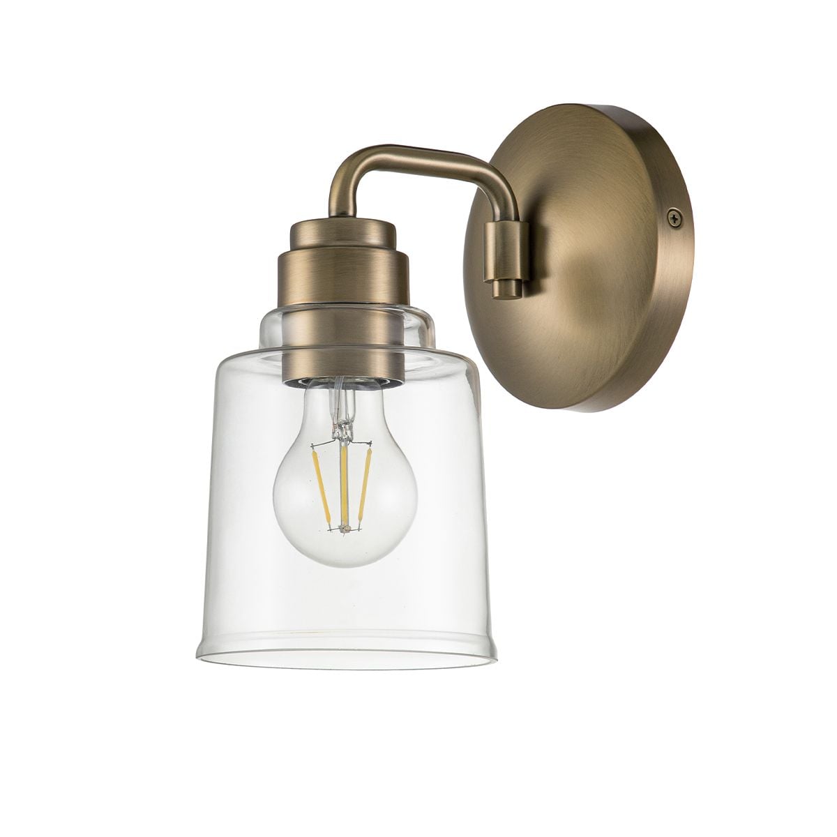 KL-AIVIAN1-WBR Aivian 1 Light Wall Light Weathered Brass